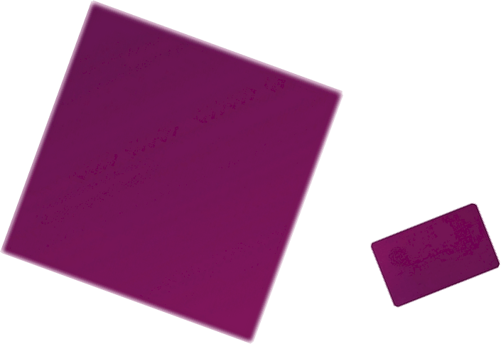 Lot de deux plaques pourpres