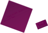 Lot de deux plaques pourpres